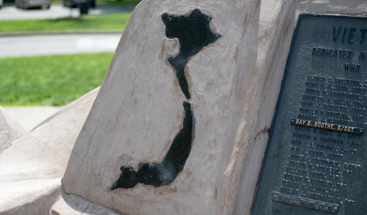 This memorial has a map of where this conflict happened.