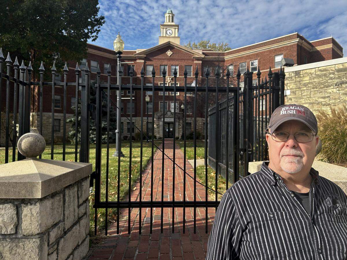 Michael Bushnell, longtime Northeast resident and former editor of the Northeast News, opposes Kansas City University’s plan to raze Smith Hall, built in 1927.