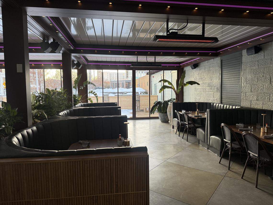 Crossroads Cantina has a sun room. The space was formerly a parking lot, but owner Zach Marten and Bret Springs transformed the building.