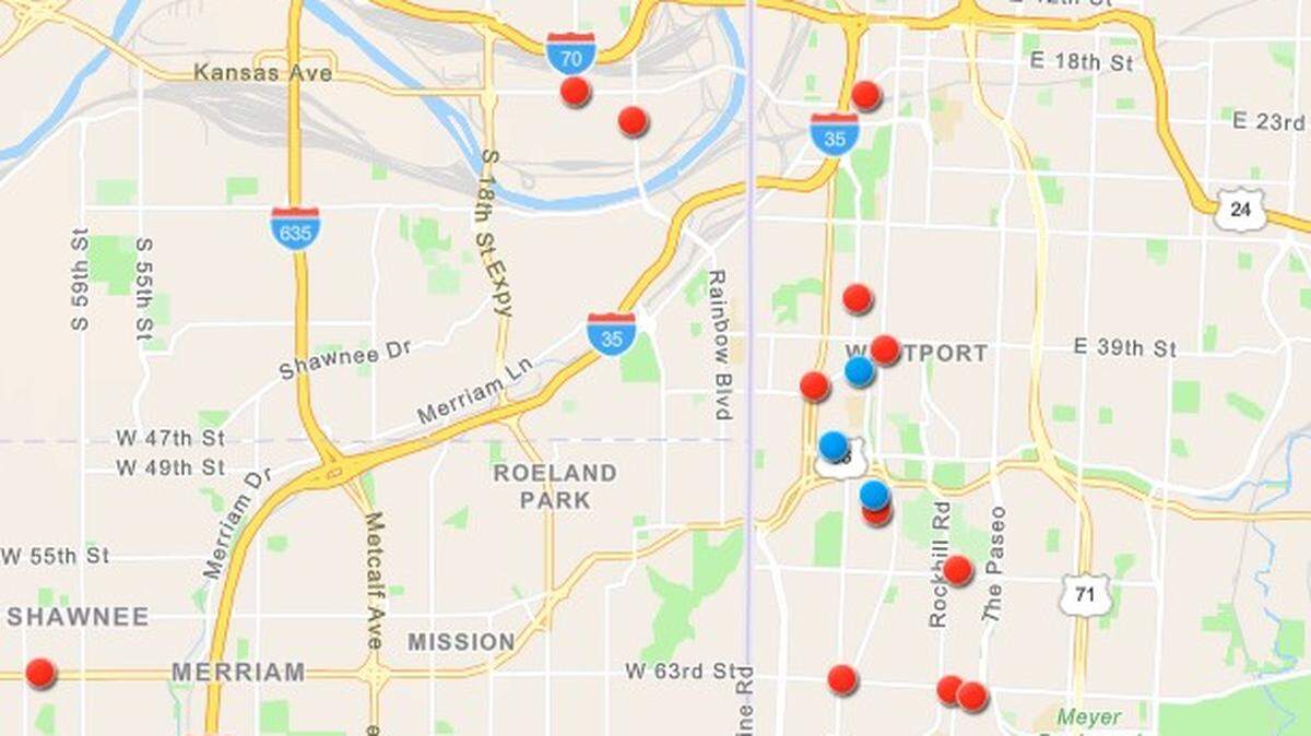 Where are the new restaurants in the Kansas City area? This clickable map shows you