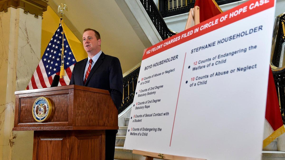 Missouri Attorney General Eric Schmitt in a March file photo. An analysis shows numerous data errors in his lawsuit challenging St. Louis mask mandates.