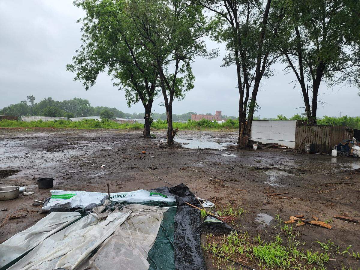 An encampment area just north of the Kansas River in Topeka has long been a site for the city’s unsheltered. Advocates said they intend to speak with city officials about how the camp was cleared in May.