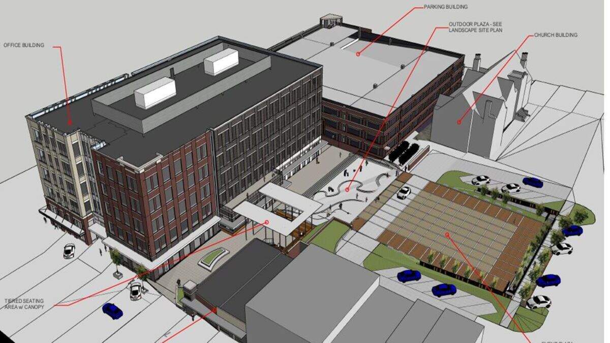The latest rendering of Edison OP, which was shown at a city council committee meeting, is not yet final.