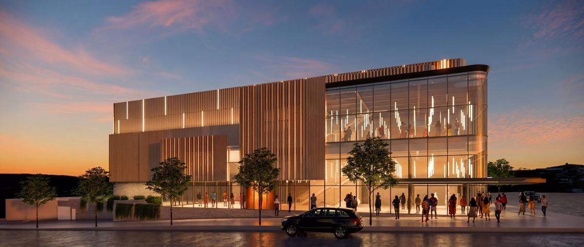 A rendering provided by the KC Symphony shows what a performance venue owned by the organization could look like in the South Plaza neighborhood.