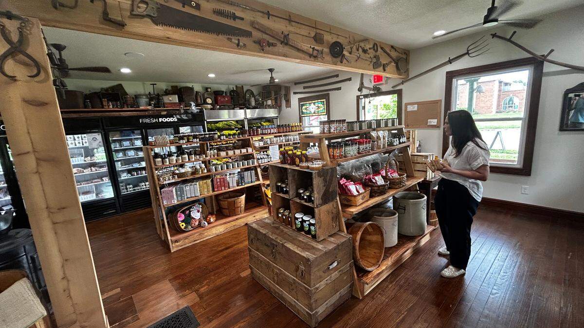 Franklin General Store’s shelves are stocked with goods from more than 50 local producers and farmers.