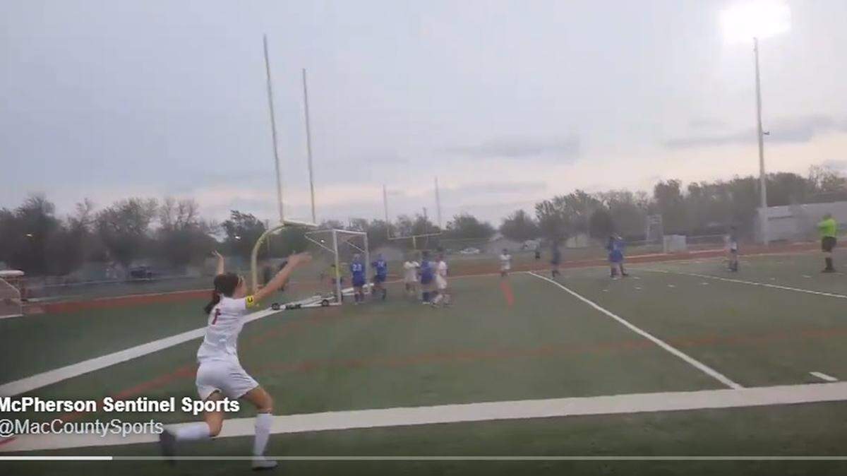McPherson scored off some acrobatics not once but twice during a recent girls high school soccer match.