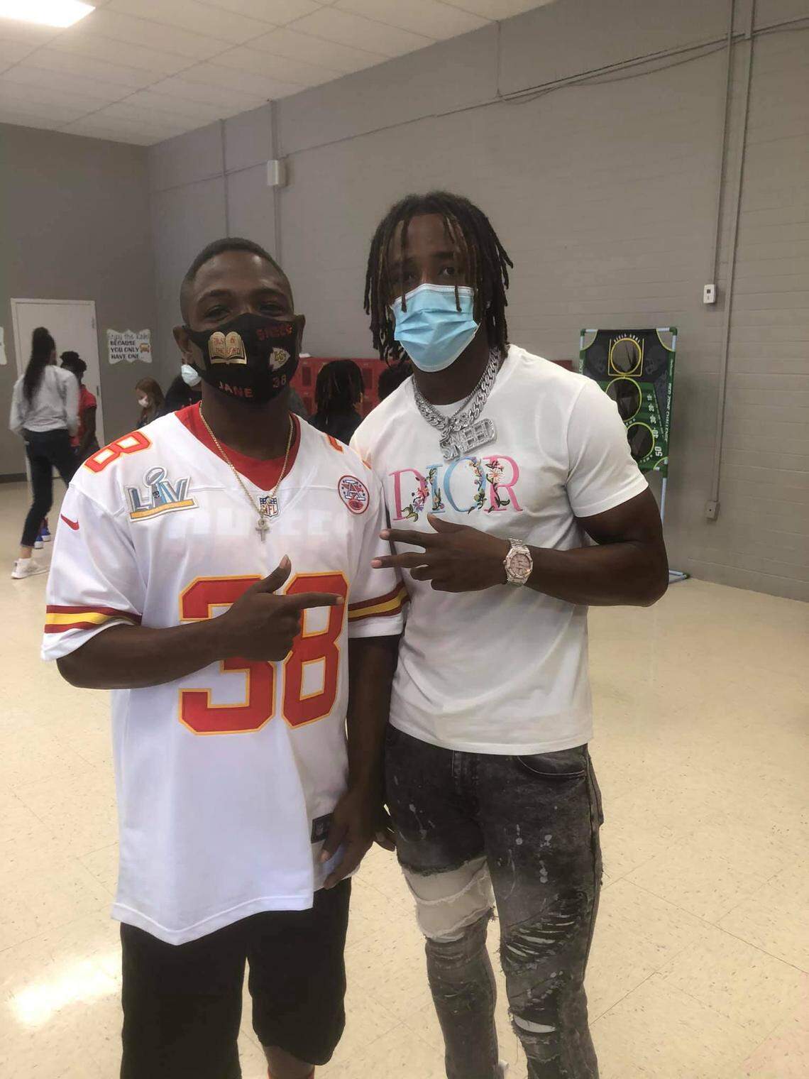 T’Qarontarion (TQ) Harrison (left), the oldest brother of Chiefs cornerback L’Jarius Sneed (right), was murdered about two years ago in the family’s home state of Louisiana.