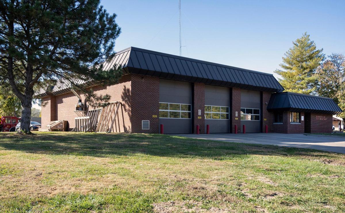 Residents of Edwardsville, Kansas, in Wyandotte County will vote in November whether to establish a 1% local sales tax. Officials plan to build a new city hall, and fire and police stations. The Edwardsville Fire Station is seen here on Wednesday, Oct. 16, 2024.