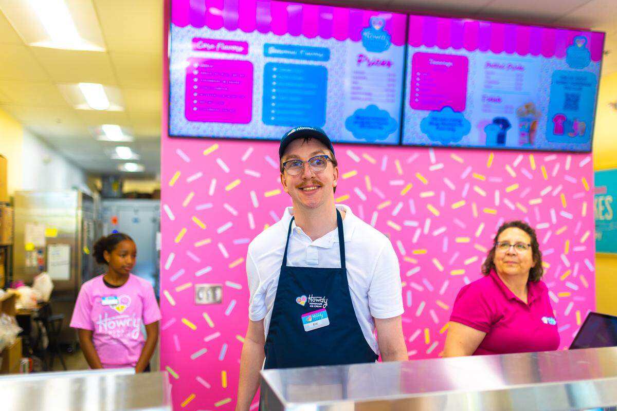 Howdy Ice Cream provides jobs for individuals with intellectual and developmental disabilities while showcasing their employees’ potential.