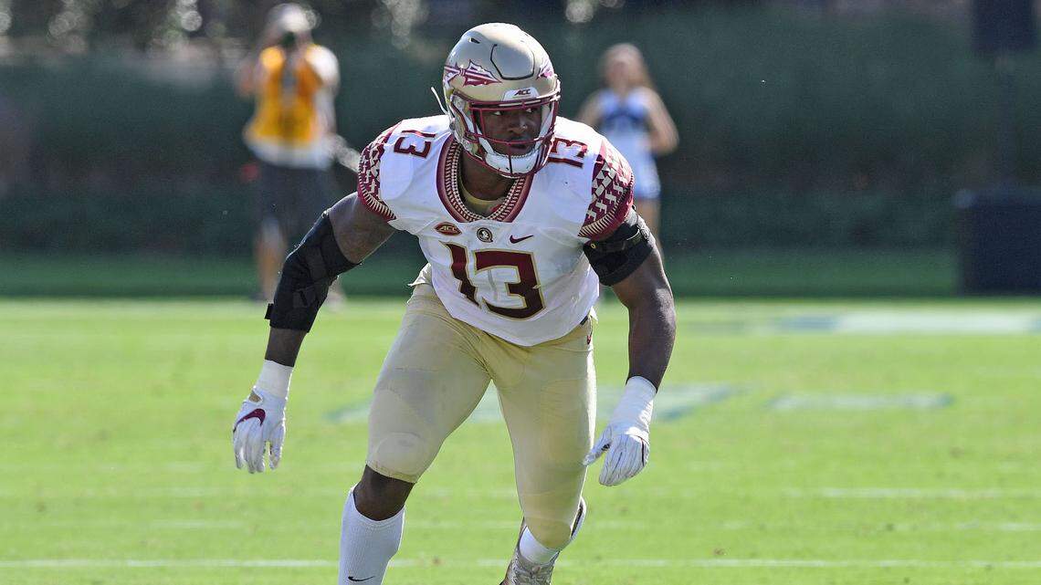Josh Kaindoh joins the Chiefs via the fourth round of the NFL Draft after leaving Florida State a year early. He’s seen as a developmental but promising prospect.