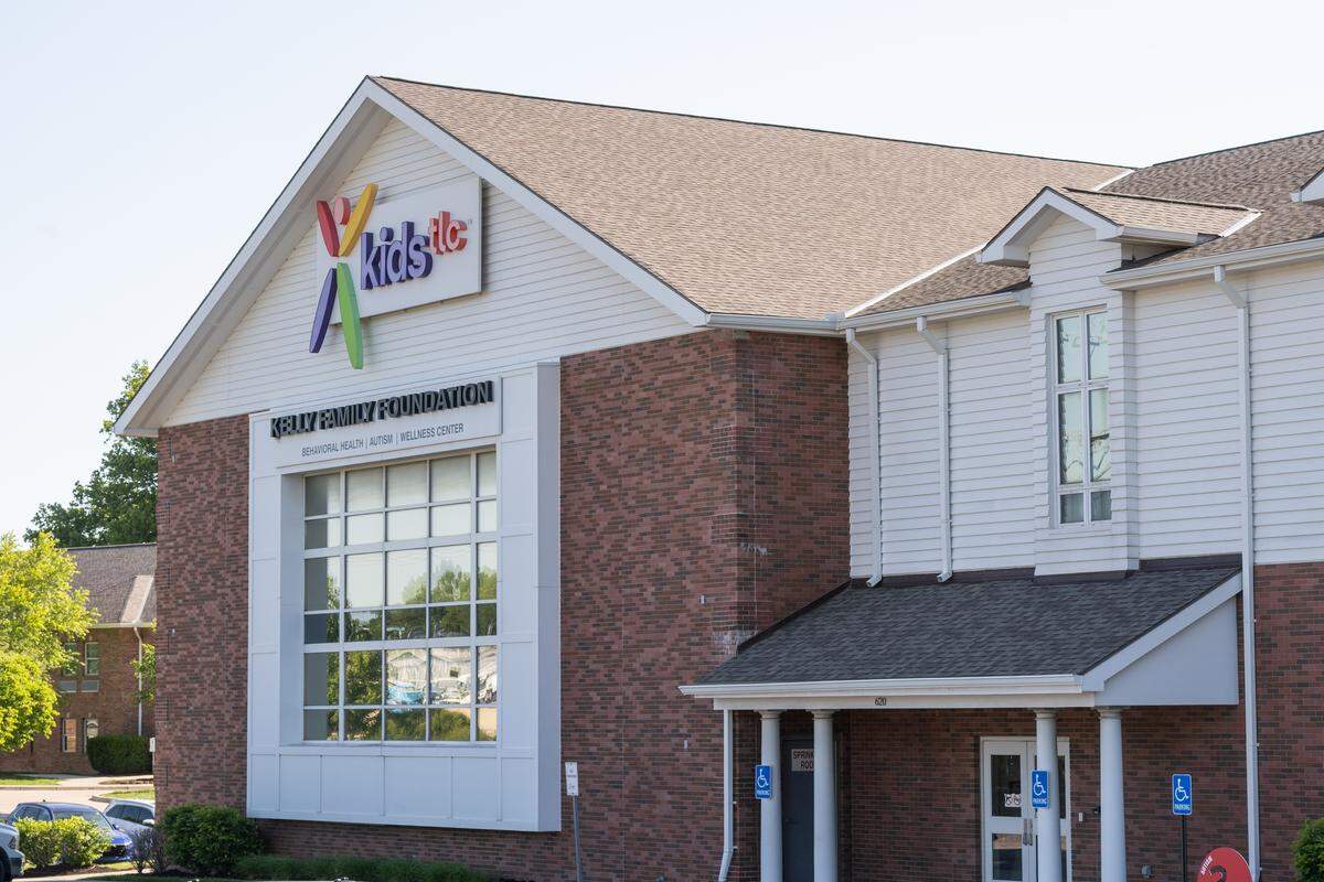 The exterior of KidsTLC, a mental health nonprofit that runs an residential treatment facility, on Thursday, May 7, 2026, in Olathe.
