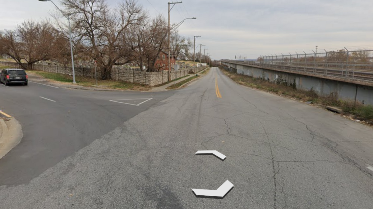 The intersection of Belmont Boulevard and Wilson Avenue, captured by Google Earth on June 19, 2023. A pedestrian was critically injured here on May, 7, 2024 when a trailer attached to a semi-truck went over the curb during a turn.
