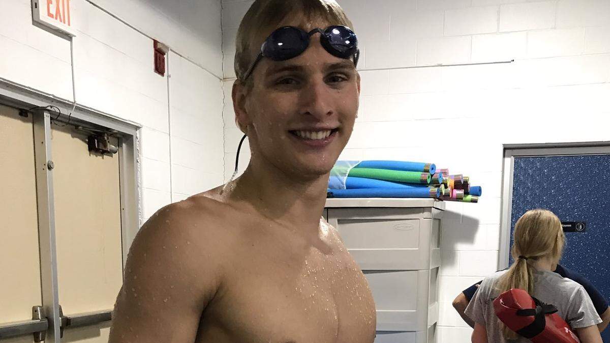 Liberty High senior swimmer Noah Witzki.
