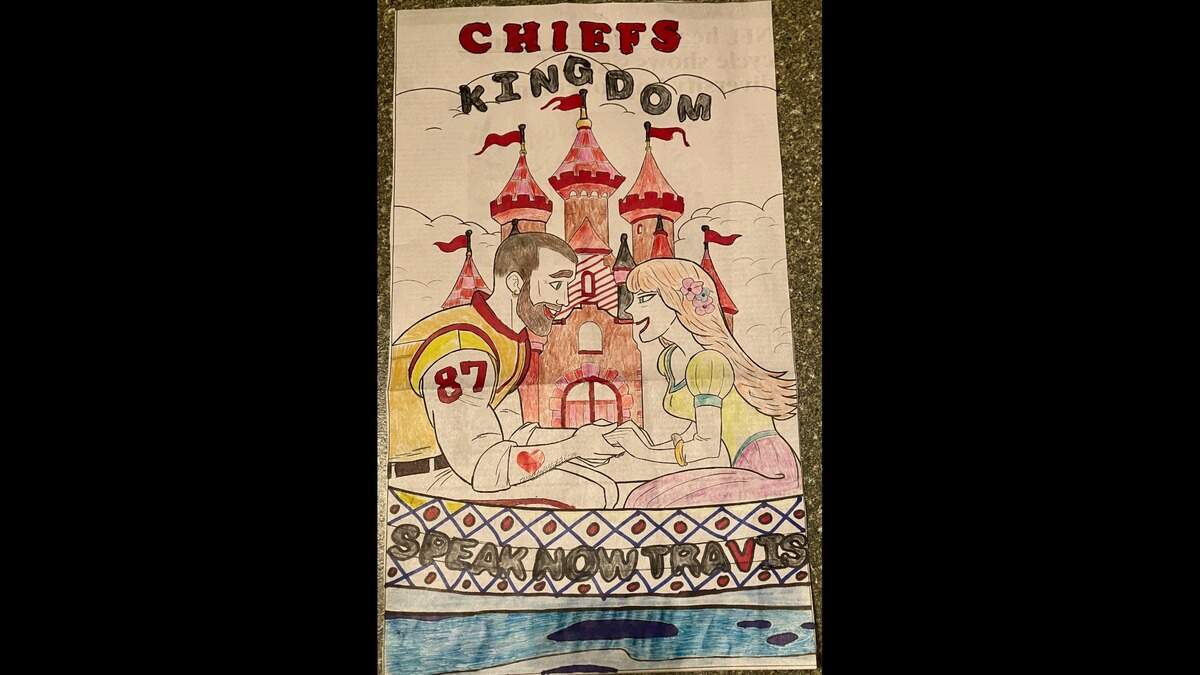 This year’s Super Bowl is special not only because it’s the second year in a row for the Chiefs, but also because of Travis and Taylor!” Claudette Borchers wrote The Star. “I thought the boat deserved a name, so I named it after one of Taylor’s songs that she wrote in 2010. Also, what else could the pictured castles represent other than Chiefs Kingdom, and what other color should they be but red? Go CHIEFS!!”