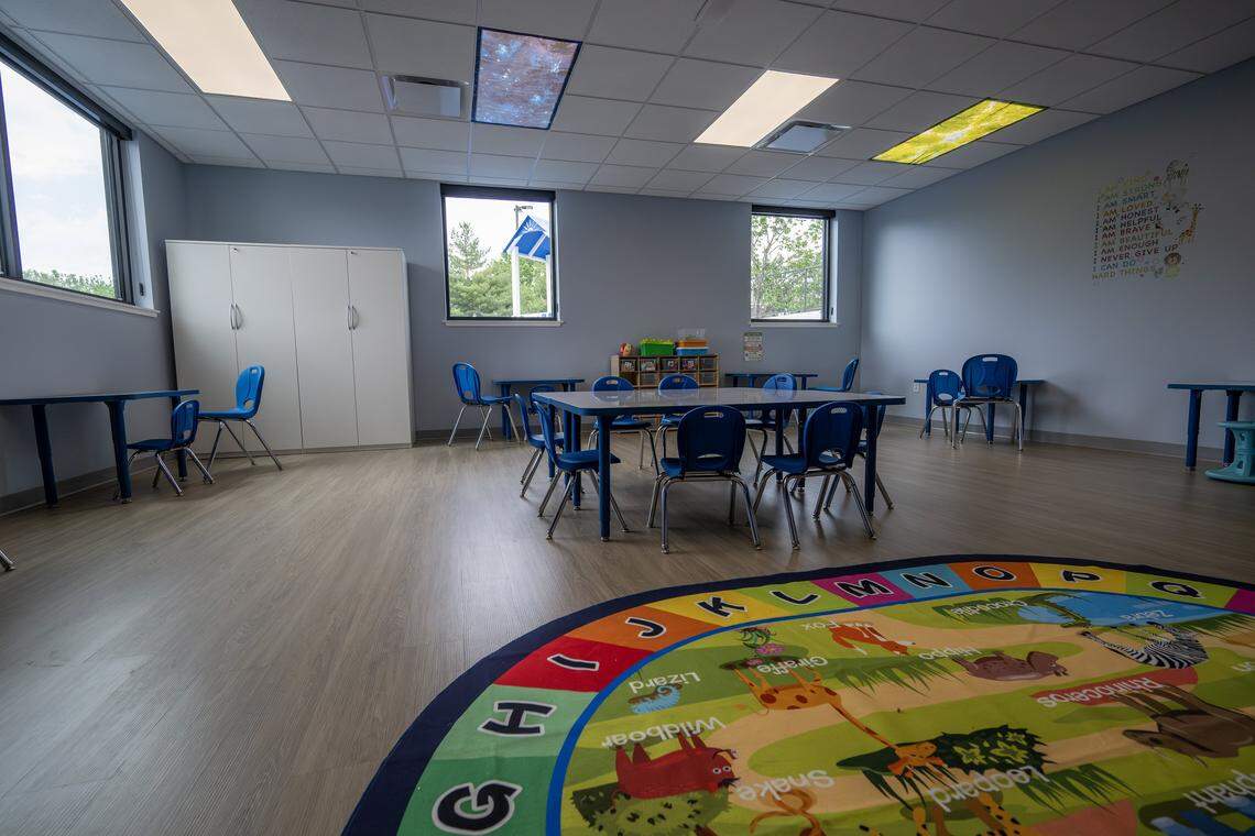 A classroom is pictured at Caravel Autism Health clinic on Wednesday, April 29, 2026, in Liberty.
