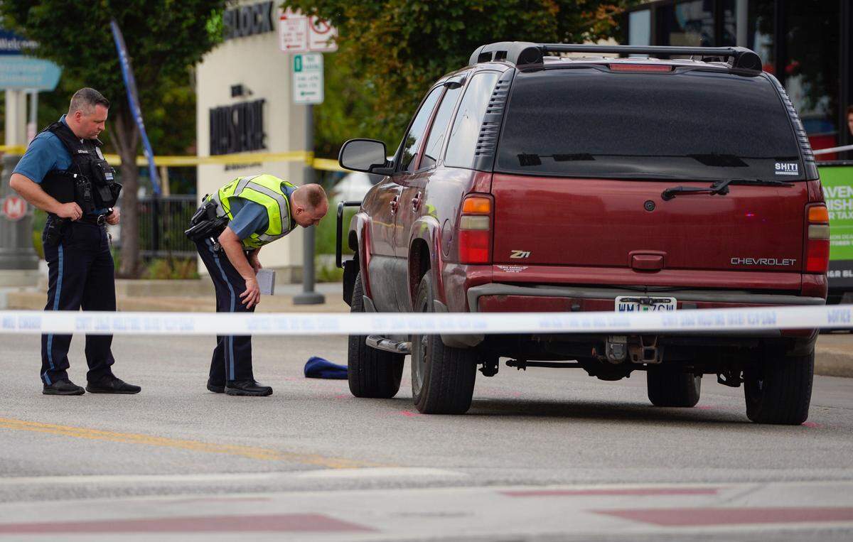 Kansas City police investigate after two pedestrians were hit by a vehicle at 43rd and Main streets July 20, 2018. One of the pedestrians, Haley Hackett, 21, died from her injuries a few days later.