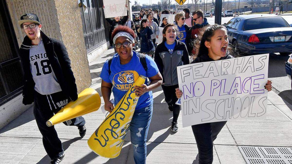 Students walked out of class on March 14th to protest gun violence. On Saturday, March 24, they will rally at Theis Park in Kansas City joining thousands doing the same around the country