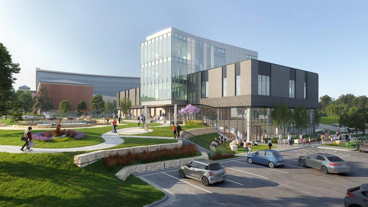 The city of Olathe broke ground in September on a new $25 million downtown library, expected to open in 2023. 