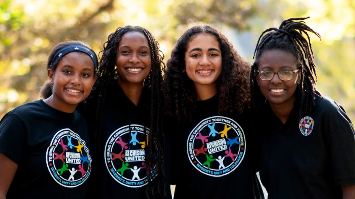 Members of Atchison United Youth got their city commission to pass the CROWN Act. From left: Audrey Hill, Kaydenn Kelley, Leyla Crittendon and Ja’Ziah Williams are members of Atchison United Youth.