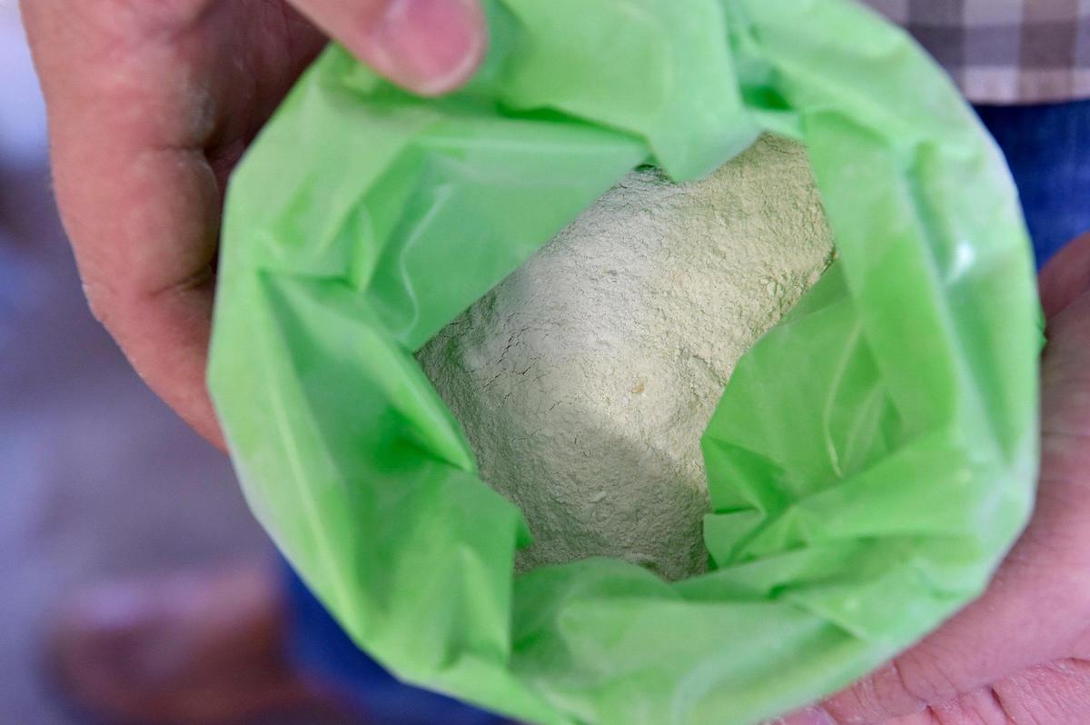 After an aquamation, the bone remains are ground into “ashes.” Jarrod Hammond opened what he believes is the only aquamation, or water-based cremation, business in the Kansas City area.