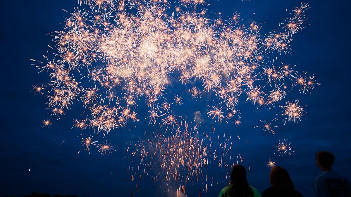 A fireworks show at Pyro City in Lone Jack, a retail store owned by Winco Fireworks company.