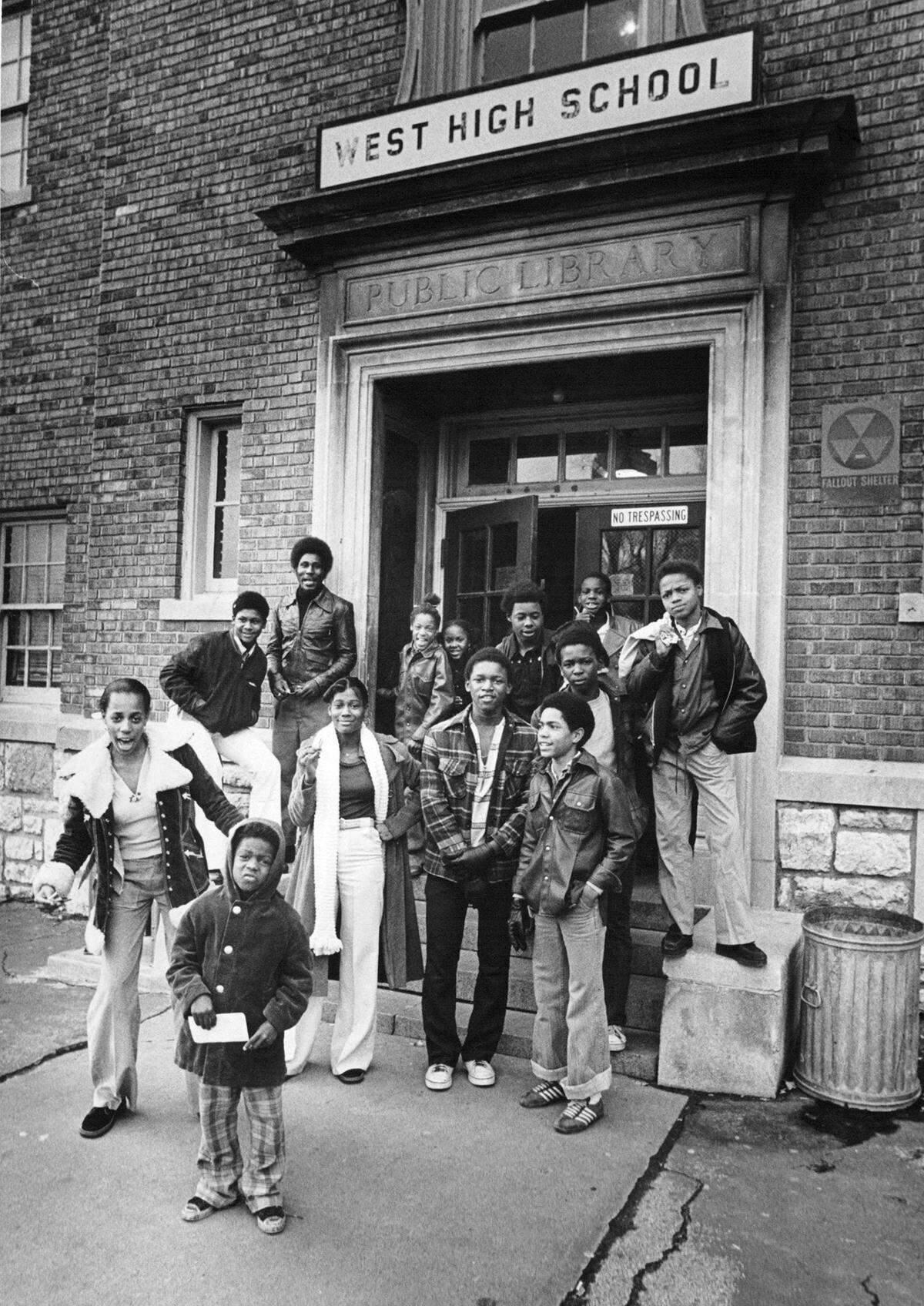 Youth at West High pose for a photo..