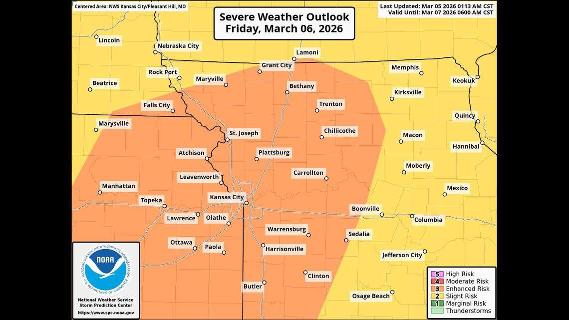 Tornadoes, large hail possible as Kansas City faces season’s first severe weather