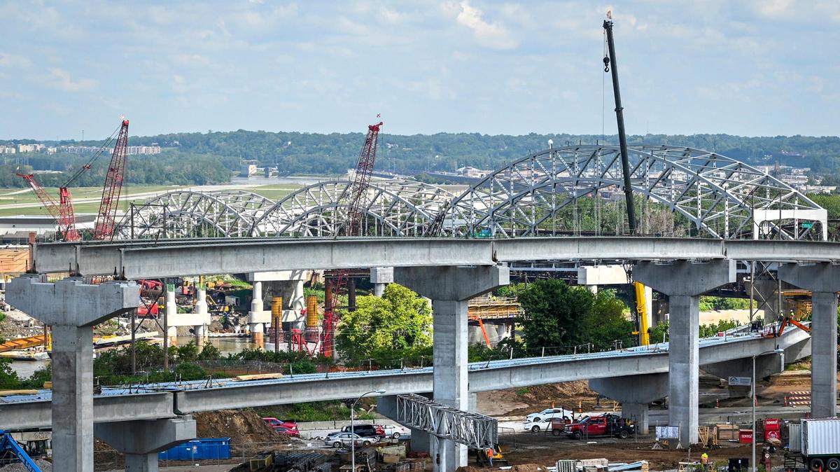 Traffic on the north side of Kansas City’s downtown loop will be affected as various lanes and ramps will close for the Buck O’Neil Bridge replacement.