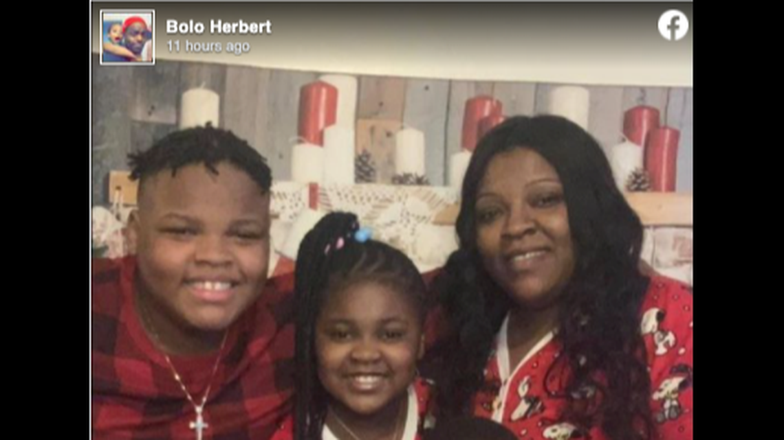 Shermika Herbert (right) and her two children were killed when a freight train struck their vehicle, according to media reports.