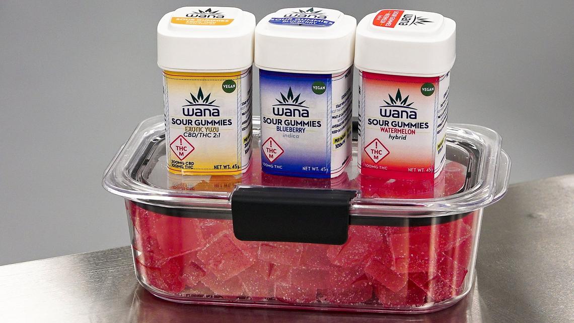 Kansas City-based Clovr was the first in Missouri approved to manufacture cannabis-infused products including edibles such as gummies (including Wana brand, pictured), beverages, and in partnership with Christopher Elbow, chocolate items. 