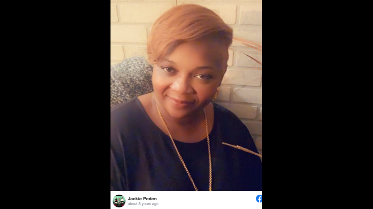 Jackqueline Peden, 52, died after being stabbed multiple times by her nephew, Indiana cops say.