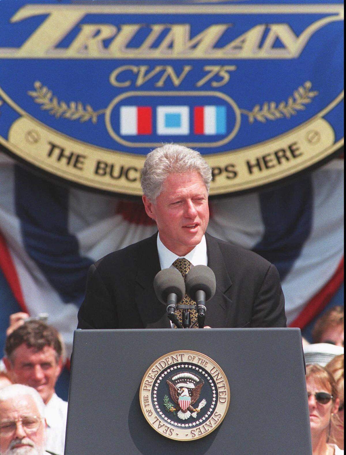 In 1998, U.S. President Bill Clinton commissioned the USS Harry S. Truman at Norfolk Naval Base. Some 85 years after a struggling Truman had said he knew one day his ship would come in, Clinton cited the ceremony as proof Truman was true to his word.