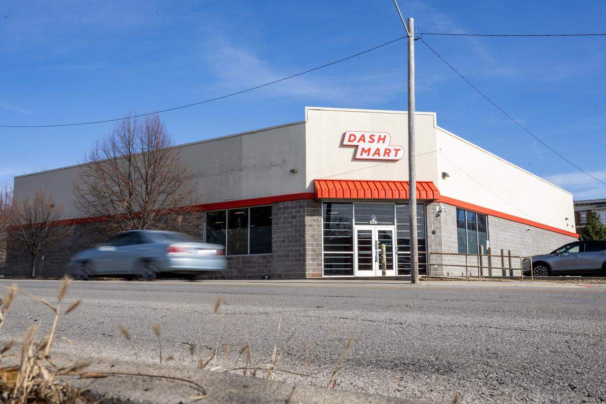 Dash Mart at 4601 Troost Ave., is pictured on Tuesday, Dec. 9, 2025, in Kansas City.