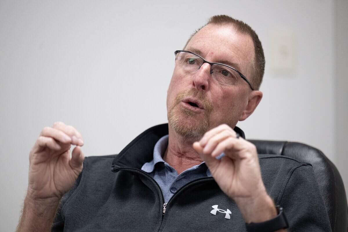 Kevin King, an independent, is running for mayor of Independence, Missouri. He answers questions during an interview on Tuesday, March 25, 2026.