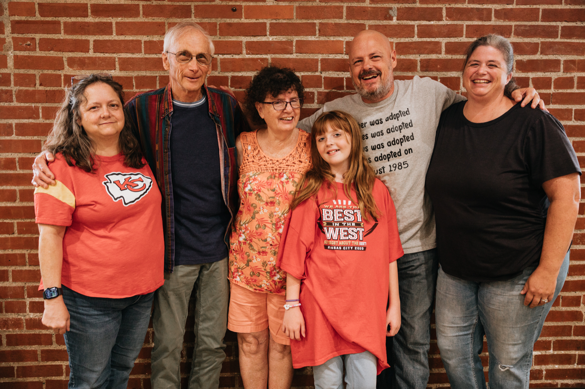 Jessica Tangen’s family, from left: Kim Jones, John Tangen, Lee Schones, Kyla Tangen, Dan Tangen and Heidi Tangen.