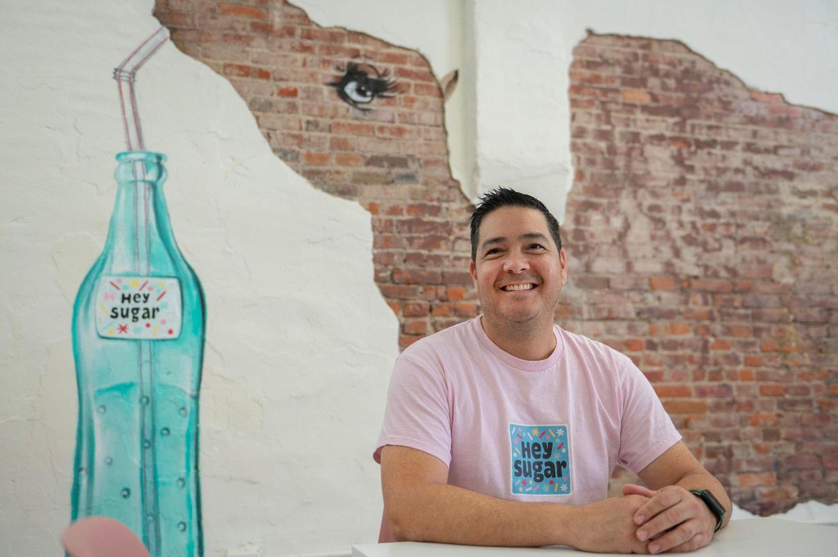 Curtis Jay, co-owner of Hey Sugar on Strawberry Hill. The shop opened in late June at 426 N. Sixth&nbsp;St. in Kansas City, Kansas. 