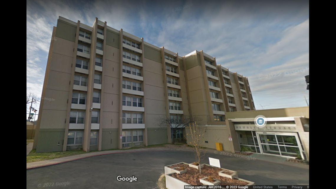 A man is accused of throwing a woman off of a fourth floor balcony at the Hewgley Terrace Apartments in Tulsa, Oklahoma, police said.