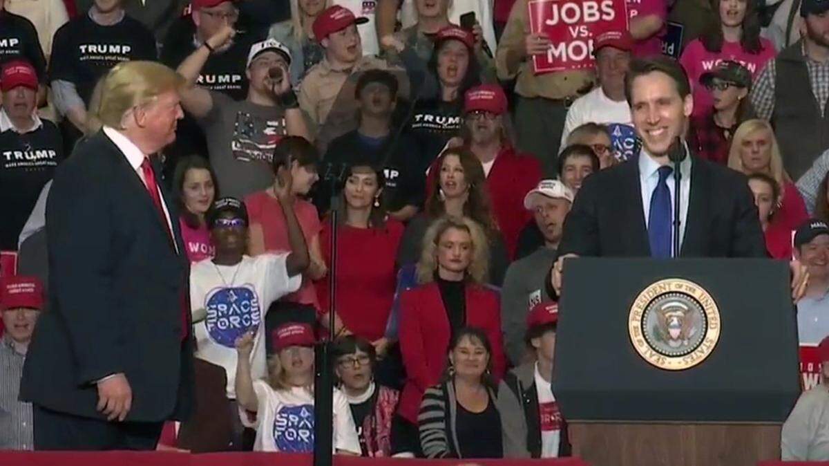 He baited a Missouri crowd to scream, “Lock her up!” about Hillary Clinton. Now he’s concerned about due process?