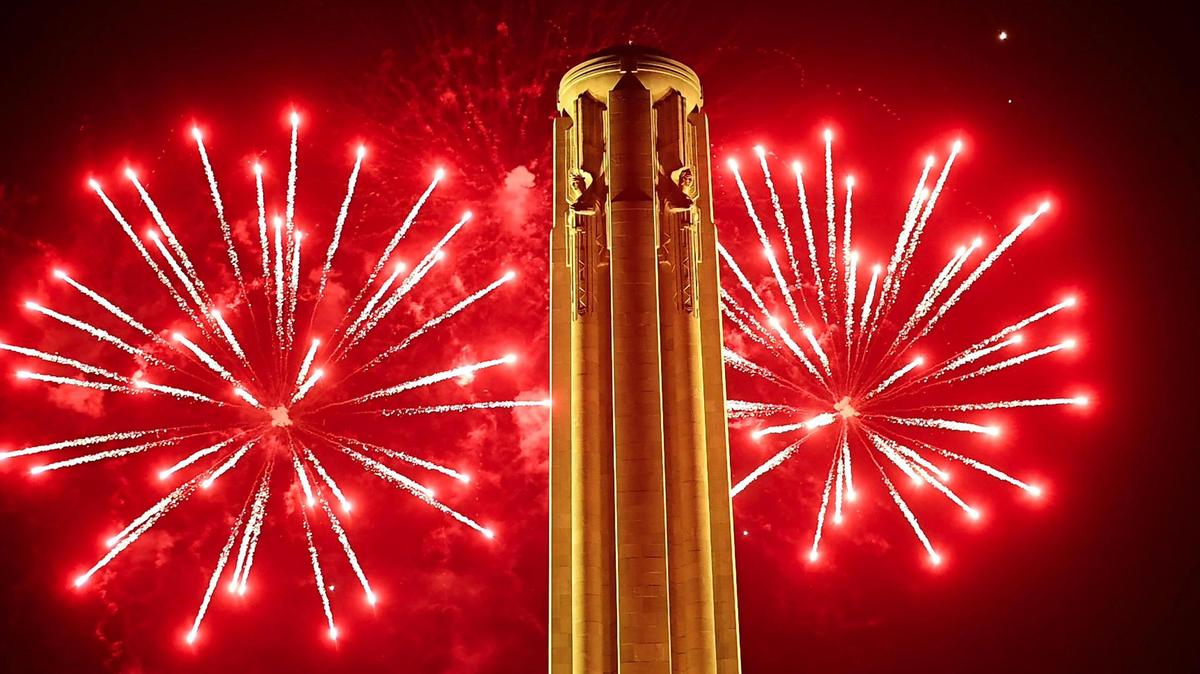 The Liberty Memorial in Kansas City is set to host another July 4 fireworks show Thursday.