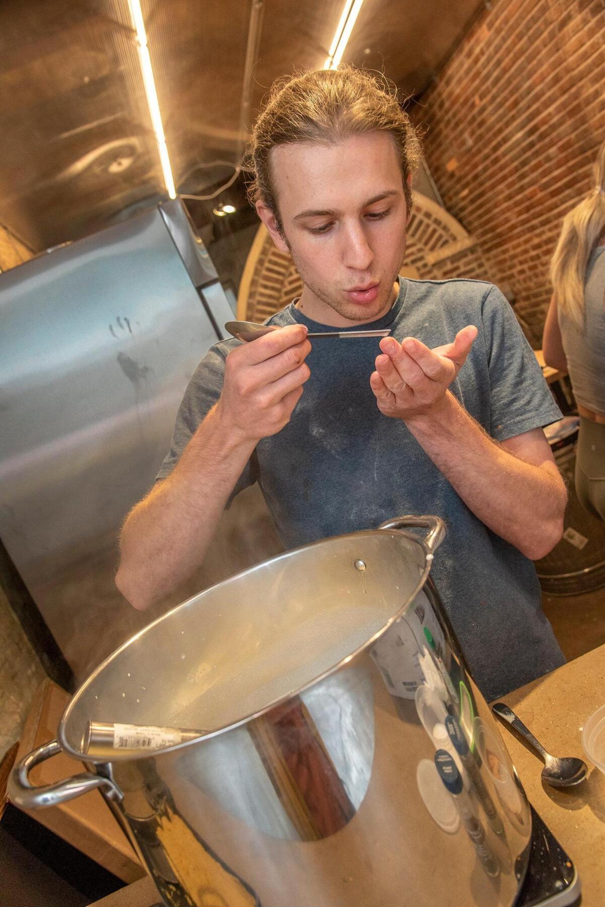 P.J. Meacham taste tested pasta at Zero Zero Handmade Pasta.