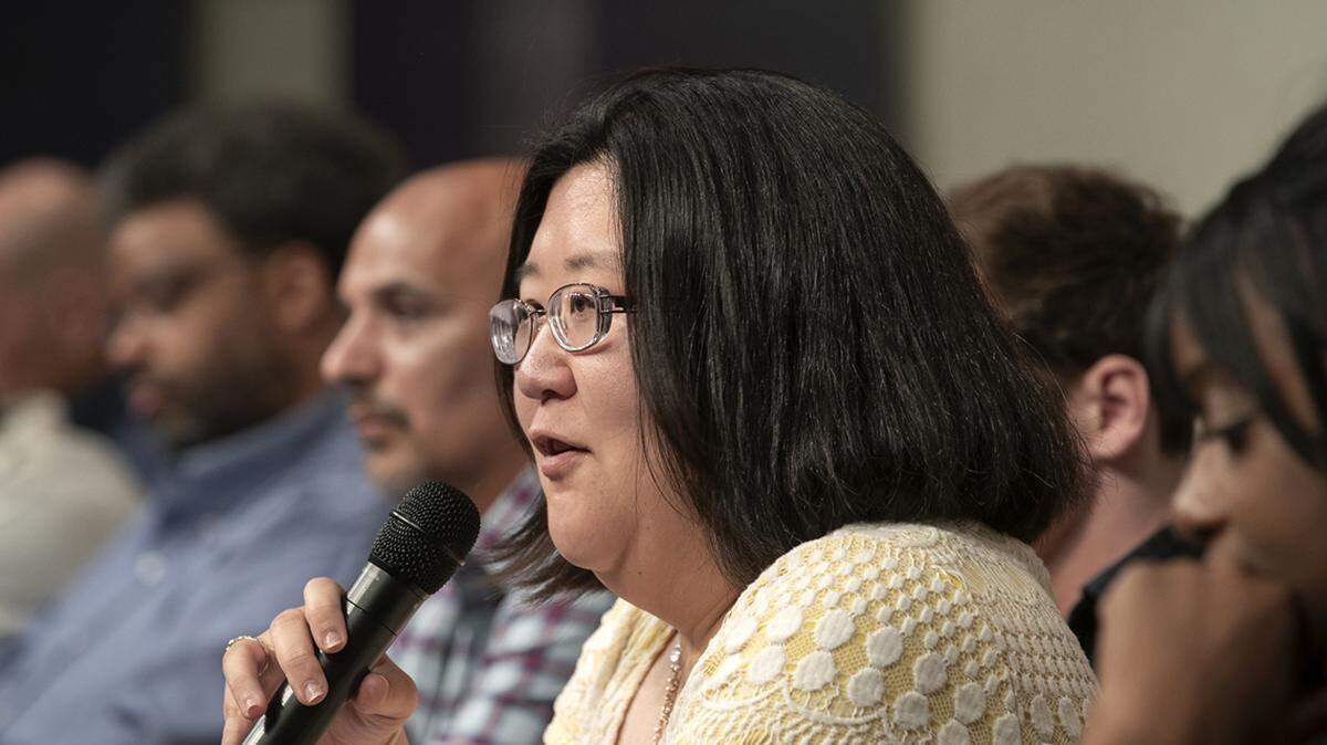 Linda Un was a panelist at Saturday’s It’s Time 4 Justice community event to discuss race in Kansas City.