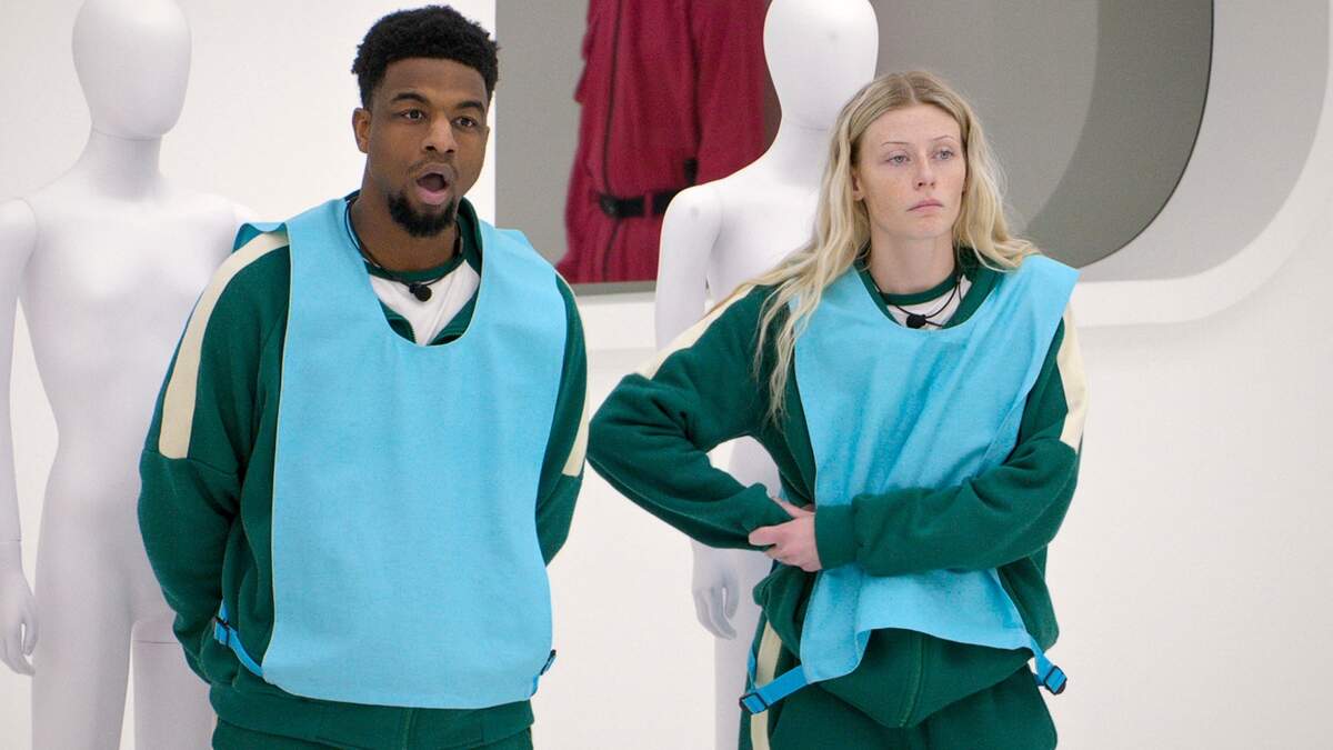 Trinity Parriman looks on in surprise while competing in the second season of Squid Game: The Challenge.