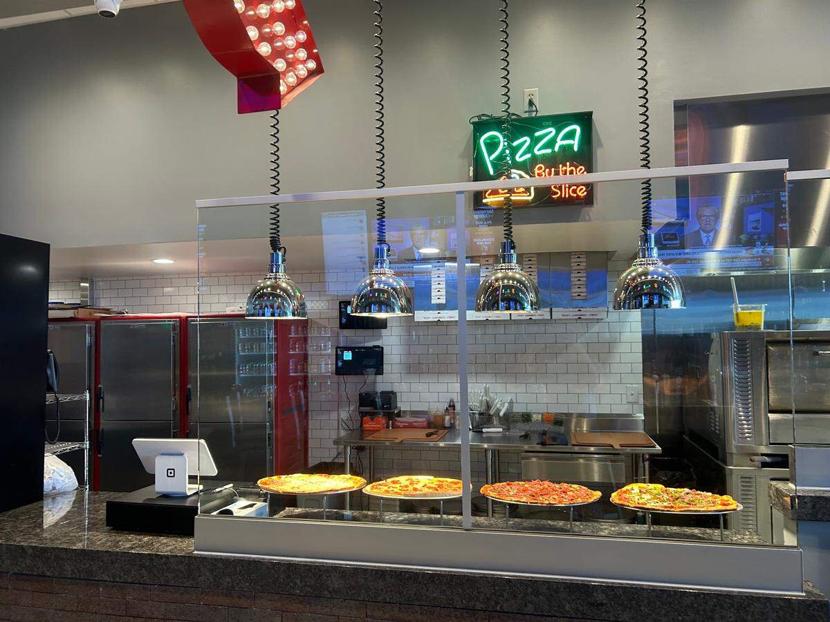 Ava Rae’s sells whole pizzas, as well as pizza by the slice.