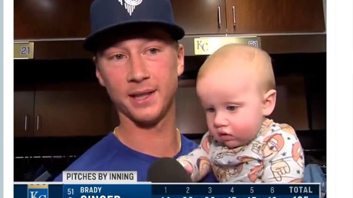 Beau Singer really wanted to grab the Bally Sports Kansas City microphone.