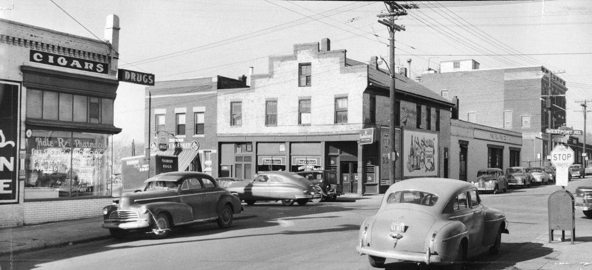 The corner of Westport Road and Pennsylvania Avenue in 1953. 