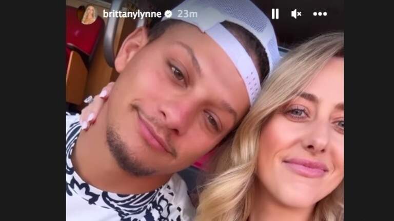 Patrick Mahomes, Brittany Mahomes and Gracie Hunt (again) at Taylor Swift Arrowhead concert