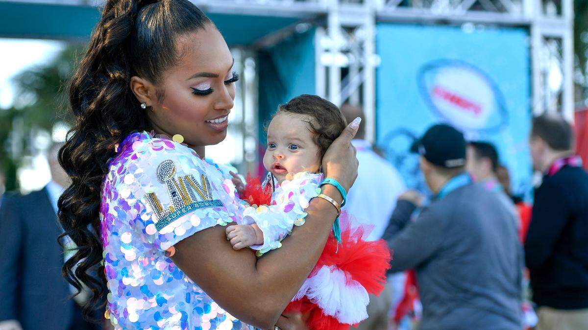 In 2020, Sydni Russell, fiancée of Kansas City Chiefs safety Tyrann Mathieu, arrived for Super Bowl LIV in Miami with their then-2-month-old daughter, Mila. Russell owns Jill Marie Boutique.