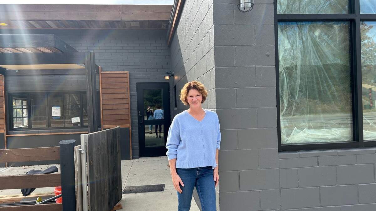 Courtney Nelson and her husband, John Nelson, will soon open a coffee shop in an old fire station.