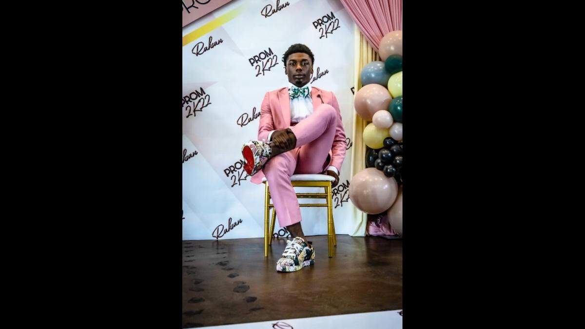 Rashan Stenson Jr., 17, poses for a photograph ahead of Junior prom at Winnetonka High School. Stenson was shot and killed May 22 near the intersection of 79th Terrace and Campbell Street in Kansas City.