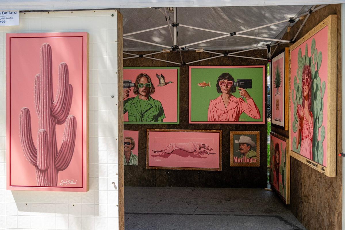 Artwork from Jonah Ballard, Goodyear, Arizona, on display at the Brookside Art Annual.